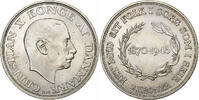Dänemark 2 Kroner Christian X, Copenhagen, Silber, SS+, KM:836 -