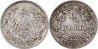 German Empire 1/2 Mark GERMANY - EMPIRE, Munich, Silber, S+, KM:17 -