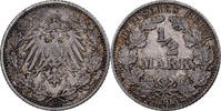 German Empire 1/2 Mark GERMANY - EMPIRE, Karlsruhe, Silber, SS, KM:17 -