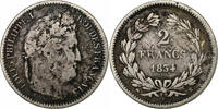 Frankreich 2 Francs Louis-Philippe, Rouen, Silber, SGE+, KM:743.2 -