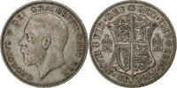Großbritannien 1/2 Crown George V, Silber, SS, KM:835 -