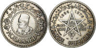Marokko 500 Francs Mohammed V, Paris, Silber, SS, KM:54 -