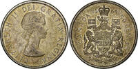 Kanada 50 Cents Elizabeth II, Ottawa, Silber, SS, KM:56 -
