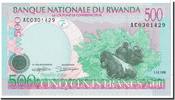 Ruanda 500 Francs Geldschein, 1998-12-01, KM:26a, UNZ -