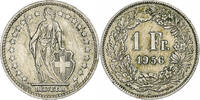 Schweiz Franc Bern, Silber, SS, KM:24 -