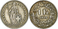 Schweiz Franc Bern, Silber, SS, KM:24 -