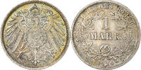 German Empire Mark GERMANY - EMPIRE, Wilhelm II, Munich, Silber, VZ, KM:14 -