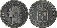 Frankreich Sol Louis XVI, Sol ou sou, La Rochelle, Kupfer, S, KM:578.6 -