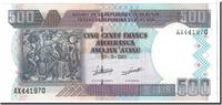Burundi 500 Francs Geldschein, 2007-10-01, KM:38d, UNZ -