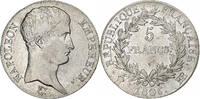 Frankreich 5 Francs Napoléon I, Strasbourg, Silber, S+, KM:673.3 -