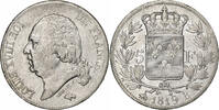 Frankreich 5 Francs Louis XVIII, Louis XVIII, Rouen, Silber, SS -