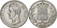 Frankreich 5 Francs Charles X, Perpignan, Silber, SS, KM:720.11 -