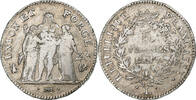 Frankreich 5 Francs Union et Force, Bayonne, Silber, S, KM:639.6 -