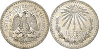 Mexiko Peso Mexico City, Silber, VZ, KM:455 -