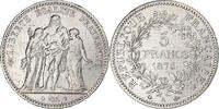 Frankreich 5 Francs Hercule, Paris, Silber, SS, KM:820.1 -