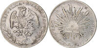 Mexiko 8 Reales Mexico City, Contremarque, Silber, SS, KM:377.10 -