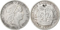 20 Centimes 1890 (a) Haiti Paris, Silber, SS, KM:45 SS