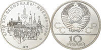 Russland 10 Roubles Silber, VZ, KM:149 -