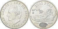Spanien 2000 Pesetas Juan Carlos I, Madrid, Silber, VZ, KM:968 -