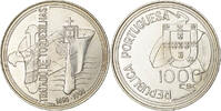Portugal 1000 Escudos Lisbon, Silber, VZ, KM:675 -