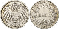 Deutschland Mark Wilhelm II, Karlsruhe, Silber, SS+, KM:14 -