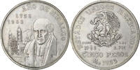 Mexiko 5 Pesos Mexico City, Silber, SS, KM:468 -