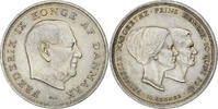 Dänemark 10 Kroner Frederik IX, Copenhagen, Silber, VZ+, KM:856 -