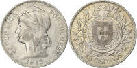 Portugal 50 Centavos Lisbon, Silber, SS, KM:561 -