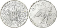 San Marino 1000 Lire Silber, VZ, KM:247 -