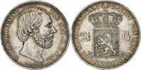 Niederlande 2-1/2 Gulden William III, Utrecht, Silber, SS, KM:82 -