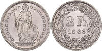 Schweiz 2 Francs Bern, Silber, VZ, KM:21 -