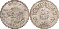 Ägypten 50 Piastres Cairo, Silber, SS, KM:407 -