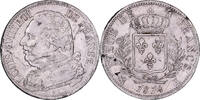 5 Francs 1814 K Frankreich Louis XVIII, Louis XVIII, Bordeaux, Silber, SS SS