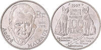 Frankreich 100 Francs André Malraux, Silber, SS+, KM:1188 -