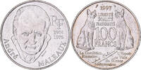 Frankreich 100 Francs André Malraux, Paris, Silber, VZ, KM:1188 -