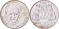 Frankreich 100 Francs André Malraux, Paris, Silber, VZ, KM:1188 -