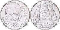 Frankreich 100 Francs André Malraux, Paris, Silber, VZ, KM:1188 -