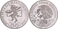 Mexiko 25 Pesos Mexico City, Silber, VZ, KM:479.1 -