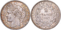 2 Francs 1887 A Frankreich Cérès, Paris, Silber, VZ, KM:817.1 VZ