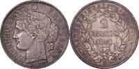 2 Francs 1871 K Frankreich Cérès, Bordeaux, Silber, VZ, KM:817.2 VZ
