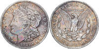 Vereinigte Staaten 1921 Morgan Dollar, Philadelphia, Silber, S+