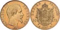Frankreich 50 Francs Napoleon III, Napoléon III, Paris, Gold, SS+ -