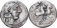 Denarius Roman Republic, Porcia, Rome, Silber, SS, Crawford:461/1 -