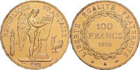 Frankreich 100 Francs 1878 A Génie, Paris, Gold, VZ, KM:832