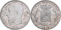 Belgien 5 Francs, 5 Frank Leopold II, Brussels, Silber, VZ, KM:24 -