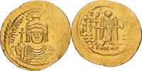 Solidus Byzantine Empire, Maurice Tiberius, Constantinople, Gold, SS -