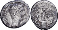 Quinarius Roman Republic, Octavian, Brundisium, Silber, SS+ -