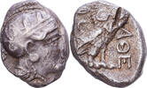 Tetradrachm Attica, Athens, Silber, S+ -