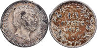 Niederlande 10 Cents William III, Utrecht, Silber, SS, KM:80 -