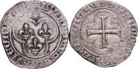 Frankreich Blanc au Soleil Louis XI, Saint Lô, Silber, SS -